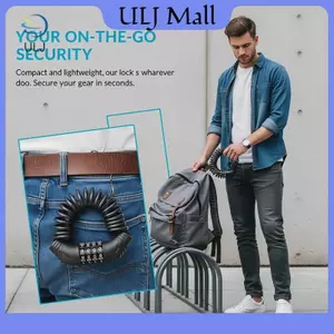 ULJ 4 Chữ Số Mật Khẩu Mũ Bảo Hiểm Lo Cáp Xe Máy Dây Chống Trộm Mạnh Cho Du Lịch Đi Xe Đạp Ngoài Trời.