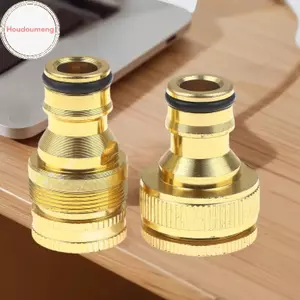 Bộ 2 Đầu Nối Ống Nhôm Tiêu Chuẩn Hodou - 4 / 6 '' Tap Lắp Qui Connect Cho Vườn Đầu Nối Ống VN