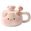 Cốc Piggy Dễ Thương Gốm Hộ Gia Đình Cốc Uống Nữ Phong Cách Mới Cốc Có Nắp Quà Tặng Sinh Nhật