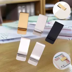 BeautifulHomeA 5 Cái Đơn Giản Mỏng Kim Loại Kẹp Tiền Di Động Đa Năng Kinh Doanh Kẹp Thẻ Nam Ví Đựng Thẻ Kinh Doanh Ví Kẹp Tiền VN