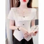 Mùa hè mới thời trang giản dị kiểu Pháp cổ vuông mỏng vừa vặn áo ngắn tay dành cho nữ