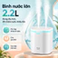 Máy Tạo độ ẩm Phun Sương đôi Dung Tích Lớn 2.2L Cho Gia đình, Yên Tĩnh Cho Phòng Ngủ, Thiết Bị Bổ Sung Nước Thần Kỳ