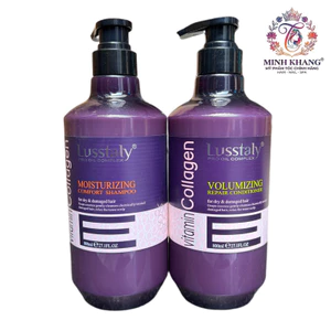 Dầu gội xả chăm sóc tóc Lusstaly Collagen Vitamin E 800mlx2 [ MK ]