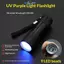 E-WOITD 1 / 2 / 5 Chiếc Đèn Tím Chuyên Nghiệp Chống Trượt 395nm Balight Di Động Đèn Pin Tia Cực tím Tiện Ích 9LED Đèn Pin Mini Có Dây E-WOITD