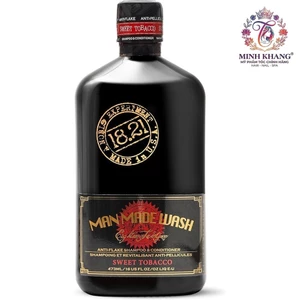 Dầu Gội Xả 2 in 1 ngăn ngừa gàu 18.21 Man Made Anti-Flake Sweet Tobacco Wash 473ml [ MK ]
