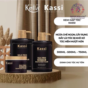Combo kem hấp dầu tóc Kassi Silk Pro 300ml/500ml/750ml [ MK ]