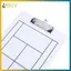 BVY 35x22CM Tennis Coaching Tactic Board Dry Erase Portable Clipboard Công cụ hiển thị có thể tái sử dụng cho các kế hoạch trò chơi huấn luyện viên và huấn luyện viên.