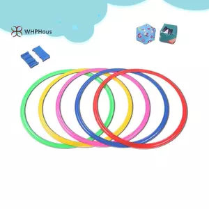 < WHPHous-t > 10 Chiếc Ngoài Trời Vui Nhộn Tập Thể Dục Thể Thao Lưới Nhảy Nhẫn Bóng Đá Di Động Tốc Độ Bóng Đá Nhanh nhẹn Huấn Luyện Nhẫn Đẹp
