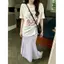 Mùa hè nữ Hàn Quốc Phong cách mới Fat mm Thời trang đi lại giản dị Váy hoa tinh tế Váy chữ A