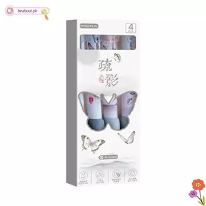 BEABOUT 4 Cái / bộ Bút Gel, 0.5 Mm Mực Đen Bướm Miếng Dán Series Bút Trung Tính, Báo Chí Chất Lượng Cao Sử Dụng Đầu ST Nhanh Khô Bút Bi Học Sinh