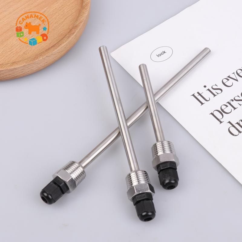 CANAMEK 30-200mm Ống Thermowells Bảo Vệ Thép Không Gỉ 304 1 / 2 BSP G Chủ Đề OD8mm Ngâm Tay Nhà Thơ Cho Cảm Biến Nhiệt Độ CSF