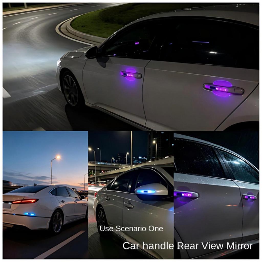 Đèn LED cảnh báo cửa ô tô, đèn an toàn không dây nhấp nháy, đèn chào mừng cho SUV