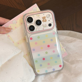 Ốp Điện Thoại Nhựa Trong Suốt Polkadot Cho iPhone 17 Pro Max 16 15 14 Y2K Dễ Thương Chống Rơi Trong Suốt Nhiều Màu
