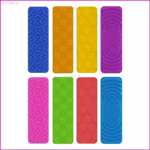 VIC Kết cấu silicon Đồ chơi cốc hút giác quan cho phòng tắm văn phòng Chơi sáng tạo 8 CÁI