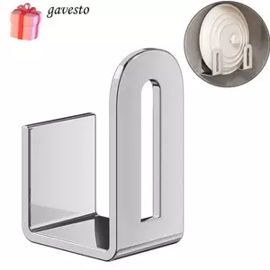 Giá để đồ GAVESTO, Giá đỡ bàn cắt dụng cụ nhà bếp treo tường, Giá đỡ nắp chảo không đục lỗ bằng thép không gỉ