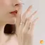 Nhẫn Chống Nắng Xoay Được Dành Cho Nữ Chống Căng Thẳng Lo Âu Fidget Hoa Hướng Dương Mặt Trời Ngôi Sao Nhẫn Đảng Thẩm Mỹ Trang Sức Quà Tặng Mới