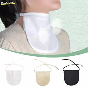 NORDICLIFE Mũ gió ống khí quản, Tấm chắn bảo vệ ống khí quản vải Cotton chống bụi, thoáng khí có thể điều chỉnh