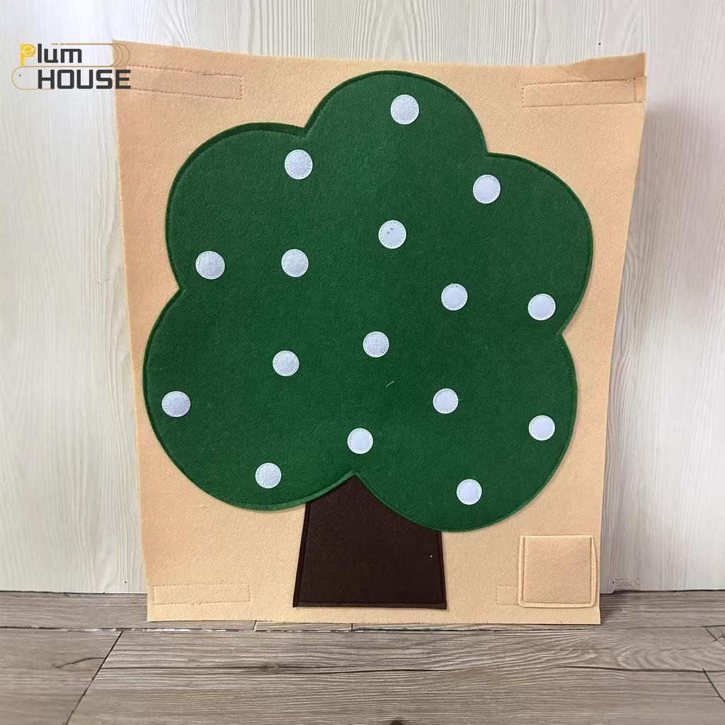 PlumHOUSE Bộ Trái Cây Giả Đồ Chơi Nhà Bếp Nỉ Treo Tường, Phát Triển Kỹ Năng Vận Động, Giáo Dục Sớm Cho Bé VN