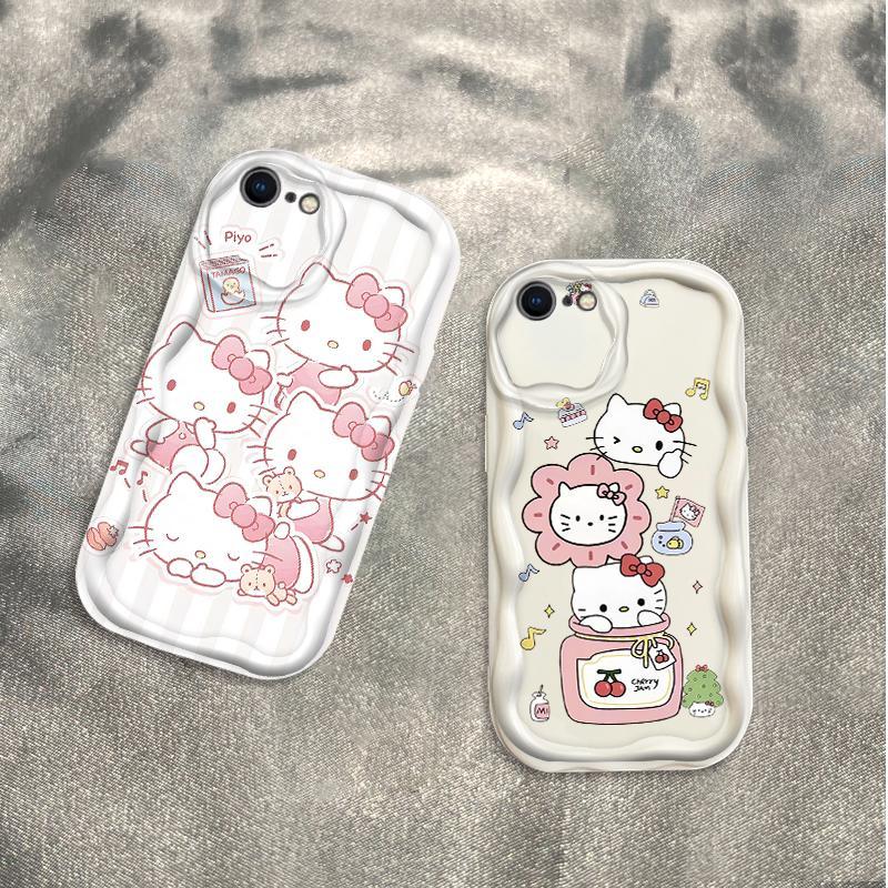 Thích Hợp Cho iPhone 6 6S 6 Plus 6S Plus 7 8 Plus SE 2020 3D Mềm TPU Kitty Cat Vỏ Điện Thoại Chống Sốc