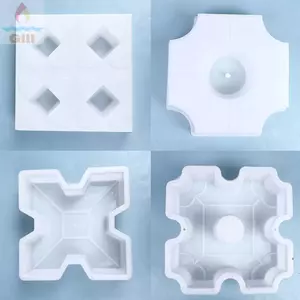 GILL 1 Cái Khuôn Gạch Lát, Cỏ Rỗng Có Thể Tái Sử Dụng Bước Đá Paver, Khuôn Gạch Lối Đi Bằng Nhựa 25x6cm DIY Cho Bãi Cỏ Sân Vườn