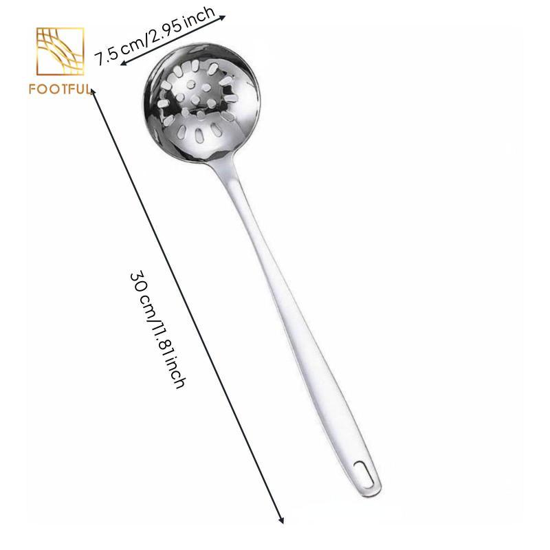 Muỗng Lẩu Chất Lượng Nồi Súp Inox Có Tay Cầm Gỗ Đồ Dùng Nhà Bếp Dùng Cho Gia Đình Và Nhà Hàng Sử Dụng