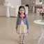 Bé gái (90-150) Bạch Tuyết / Elsa / Kt / Suit Cardigan + Váy biểu diễn Váy gạc