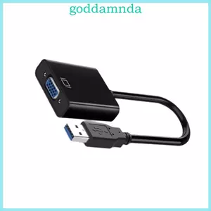 Bộ chuyển đổi GODD VGA sang USB3 0 Đầu ra nguồn VGA PC sang màn hình Đầu nối USB3 0