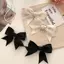 Trong kho thanh lịch Satin Bow Clip tóc cho cô gái, dễ thương Ribbon barrettes Phụ kiện tóc Cá Tuyết