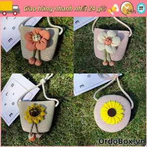 Túi đeo chéo ORDOBOX Túi xách Mini trẻ em Ví đựng tiền xu hoa đáng yêu
