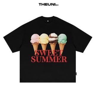 {HOẢ TỐC} Áo Thun Boxy Mùa Hè Form Rộng In Hình 100% 250gsm Cổ Tròn Form Rộng Oversize Unisex Nam Nữ