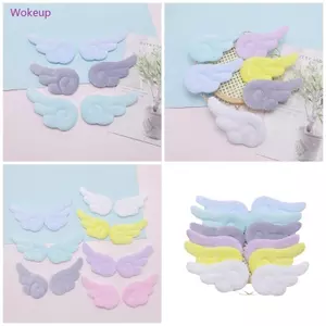 Woke 10 Chiếc Hai Mặt Thiên Thần Cánh Hình May Miếng Dán Tóc Dễ Thương Táo Cho DIY Túi Búp Bê Mũ Khăn Miếng Dán Tóc
