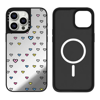 Ốp điện thoại cứng hình trái tim tình yêu dâu tây từ tính cho iPhone 17 Pro Max 17 Air 16 Plus 15 14 13 12 11 Vỏ chống sốc