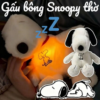 Snoopy Thở Ánh Sáng Phát Sáng Lông Bông Đồ Chơi, Lông Mềm Mịn Sang Trọng, Quà Sinh Nhật Cho Trẻ Em Từ 0 đến 6 Tuổi