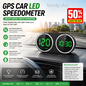 Ô Tô GPS HUD ĐẦU HIỂN THỊ Đồng Hồ Tốc Độ Kỹ Thuật Số MPH KMH Có Thể Chuyển Đổi QC3 0 Sạc Nhanh Cắm Chơi Đa Năng Cho Ô Tô Xe Tải SUV Thuyền Phụ Kiện Lái Xe Máy