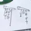 AqToCna 1 Túi Xách Trang Trí Phụ Kiện Nhựa Độc Đáo Ngôi Sao Pin Mặt Dây Chuyền Đính Hạt Trâm Pin Túi Thời Trang Treo Trang Trí Cho Nữ Cô Gái AqToCna