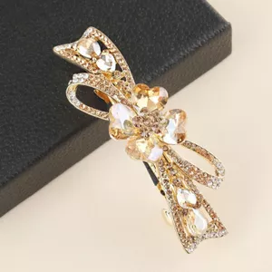 Ánh Sáng Sang Trọng Kẹp Tóc Phong Cách Mới Kim Cương Giả Mũ Đội Đầu Kẹp Nữ Phong Cách Mới Nữ Trung Bình Pha Lê Tóc Kẹp Tóc WCSF