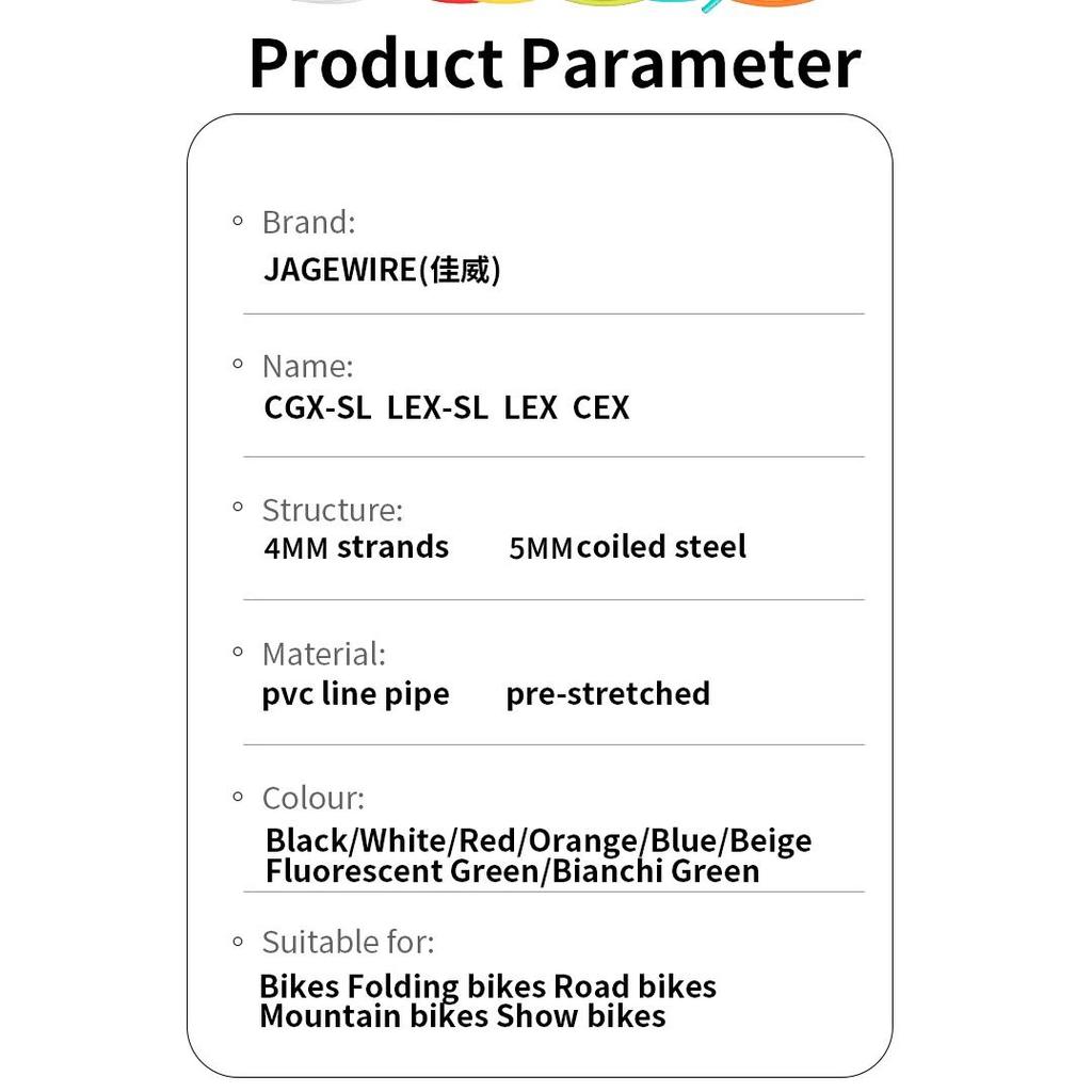 JAGWIRE Complete Universal Road MTB Shift / Cáp phanh 4 / 5mm Derailleur Bộ cáp phanh Phụ kiện Giáng sinh WinterCycling Phần