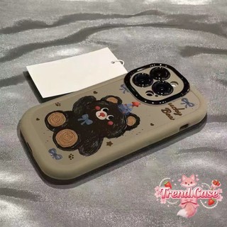 Ốp điện thoại hình gấu sinh nhật sáng tạo dễ thương cho IPhone 16 16Pro 16Plus 11 12 13Pro Max 14Plus 15Pro XR XS Max