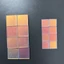 FUHUIOT 50 Tấm acrylic rạng rỡ, Acrylic ba chiều vuông cầu vồng, Gạch Holo Mini Hai mặt 2x2cm 3x3cm Sáng tạo nghệ thuật acrylic huỳnh quang
