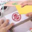 Khối khắc tem cao su BEABOUT, Cao su thạch Chất liệu mỏng Tem cao su DIY, Tem Tấm dính cao su mềm Màu hồng nhạt Khối khắc mỏng Đồ thủ công in