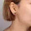 PNPIA- Nghệ Thuật Retro Xanh Sapphire Thả Tòn Ten Bông Tai Sang Trọng Kiến Trúc Bông Tai Nữ Thời Trang Ánh Sáng Sang Trọng Trang Sức Quà Tặng