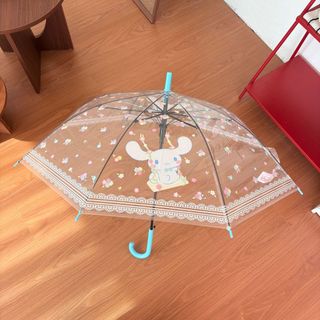 Hàng sẵn có ins Ô trong suốt Phim hoạt hình tự động dành cho học sinh Tay cầm thẳng Dễ thương có thể gập lại Trẻ em Người lớn Dày Nữ UXP