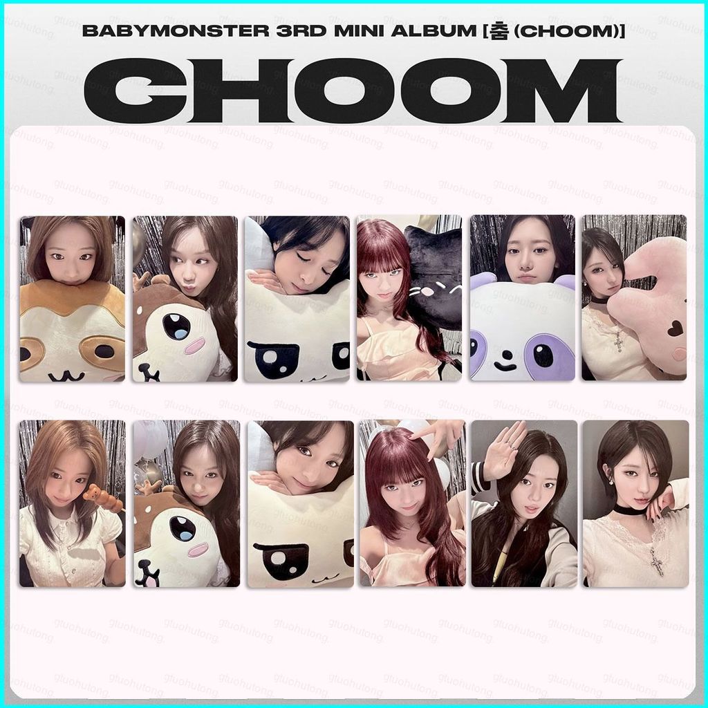 HT2 6 Cái / bộ BABYMONSTER LOMO Card 3rd Mini Album CHOOM Bưu Thiếp Bộ Sưu Tập KPOP Ngôi Sao Ngoại Vi TH2
