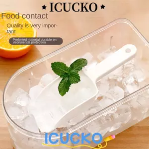 Xẻng Đá Nhựa ICUCKO, Muỗng Kem PP Trắng, Xẻng Đa Năng Mini Hạng Nặng Chắc Chắn Bắp Rang / Gia Vị / Thức Ăn Cho Thú Cưng / Kẹo