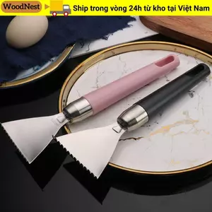 Dụng cụ cạo vảy cá WOODNEST, Dụng cụ tẩy vảy cá bằng thép không gỉ, Tay cầm ABS Dụng cụ hải sản mịn màng