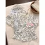 Mùa Hè Cô Gái Đẹp Nơ Dễ Thương Họa Tiết Da Báo 2026 Quần Short Tay Ngắn Sinh Viên Loungewear Phù Hợp Với Có Thể Mặc Bên Ngoài