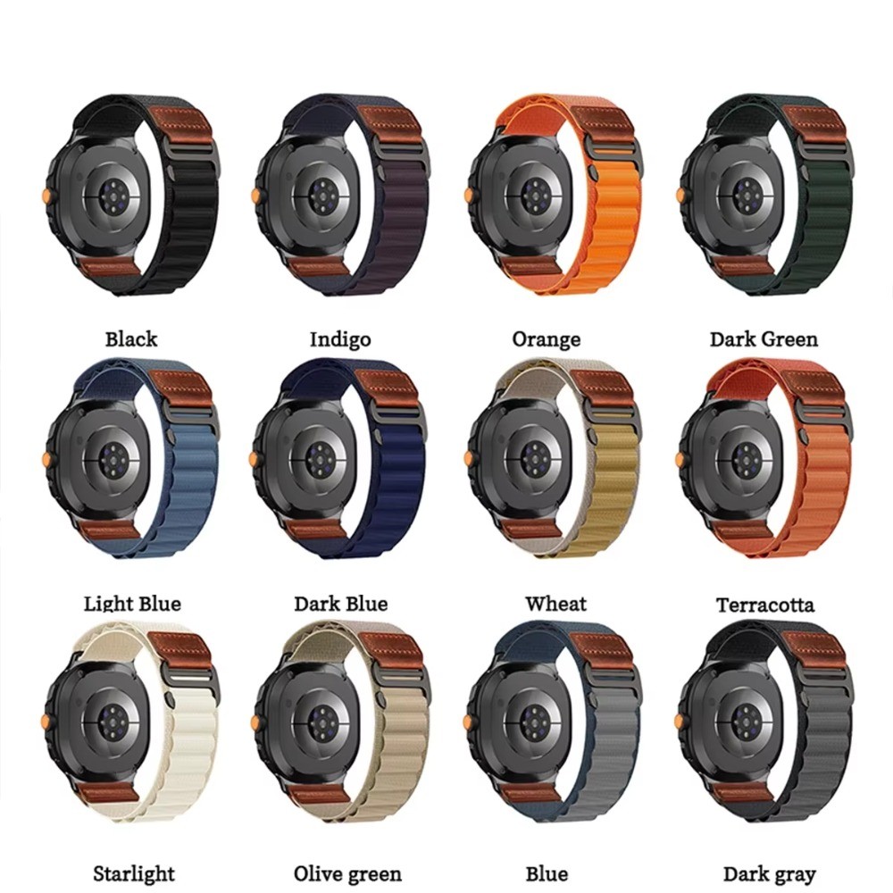 Dây đeo vòng Nylon cho Samsung Galaxy Watch 8 40mm 44mm / 8 Classic 46mm vòng tay thể thao thay thế