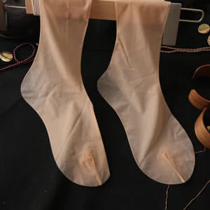 Vớ Nữ Siêu Mỏng Vớ Trên Đầu Gối Chân Đẹp Cao Đùi Garter Thắt Lưng Chân Gót Chân Chống Trơn Trượt