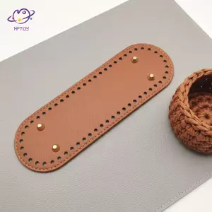 Đế Túi Da PU HFTOY Cho Handmade Móc Đan Hình Bầu Dục Đáy Dài Chắc Chắn Thay Thế Cho Ví DIY Đồ Thủ Công ~