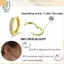 Bông tai nhỏ hình tròn kim loại hợp thời trang dành cho nữ 2 Pa Bộ trang sức thời trang nhẹ cho kỳ nghỉ hoặc bảo hộ lao động
